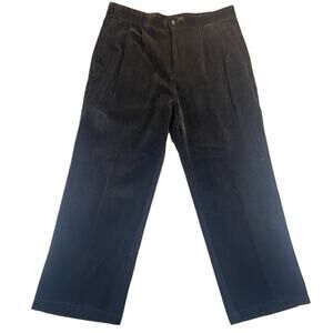 Plover Corduroy Pant Woman's ~35" Waist ~27" L Rich Chocolate Brown Wide Wale